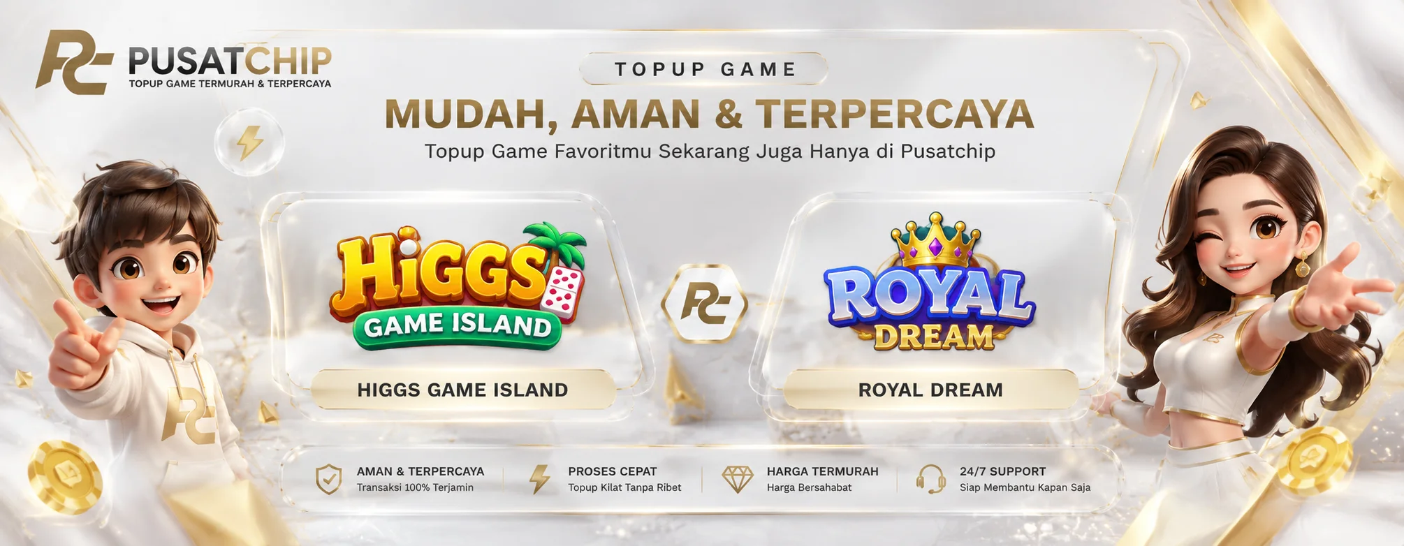 Top Up Game Higgs Game Island & Royal Dream